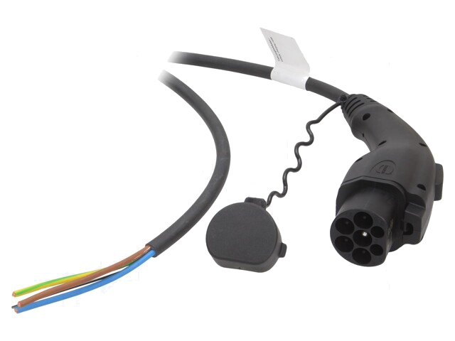 Kabel: eMobility; 1x0,5mm2,3x6mm2; 250V; 8kW; IP44; GB/T,draden Kabel: eMobility; 1x0,5mm2,3x6mm2; 250V; 8kW; IP44; GB/T,draden